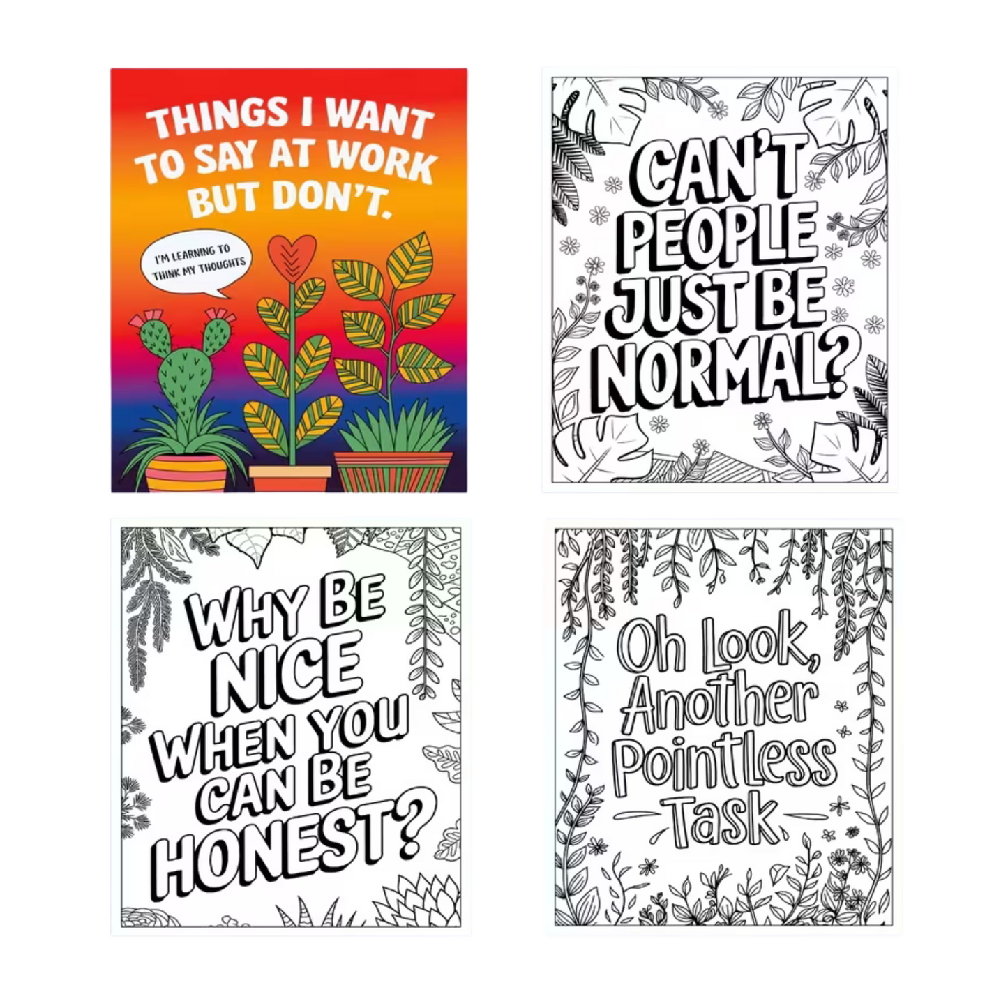 Kleurboek Voor Volwassenen - Things I Want To Say At Work, But Don't