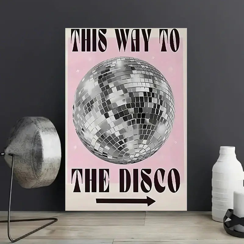Poster 'This way to the disco'