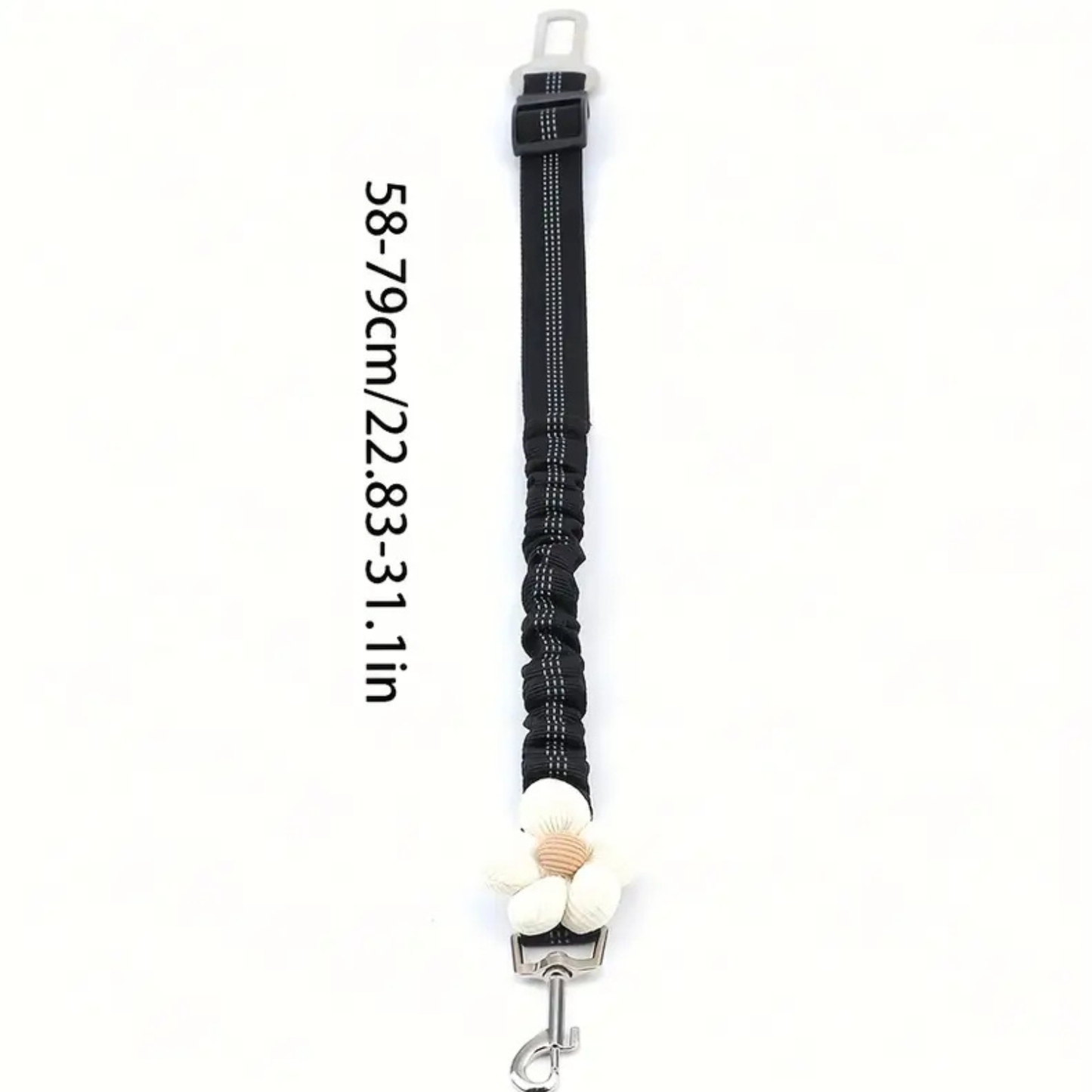 Hondengordel met Bloem - Roze