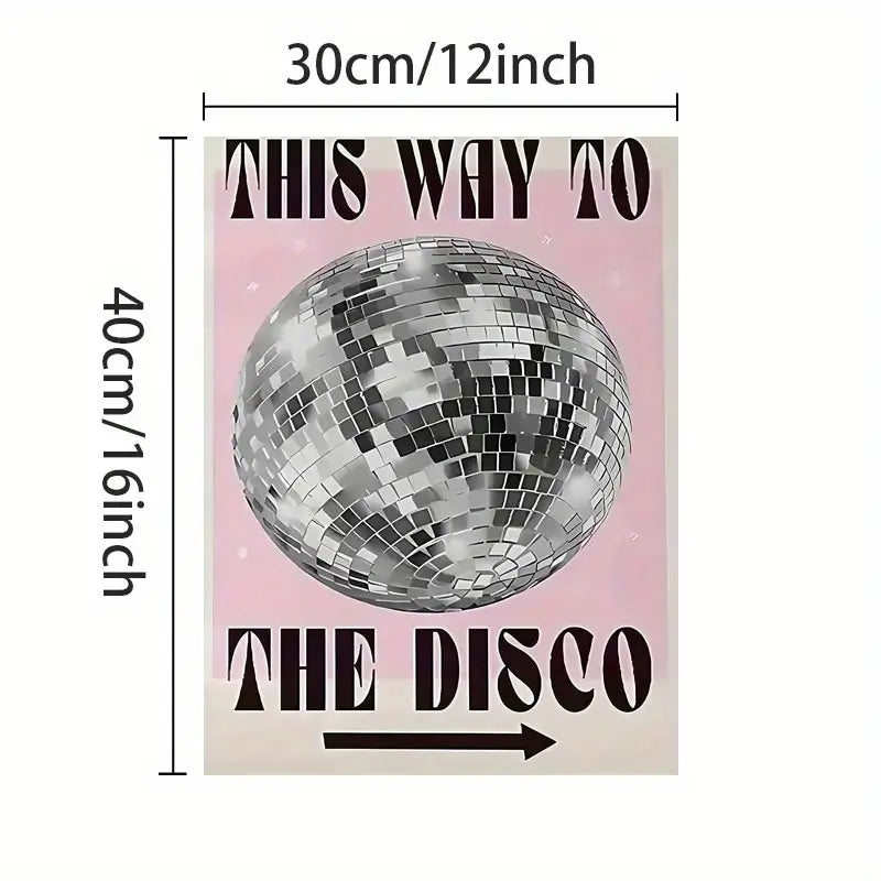 Poster 'This way to the disco'