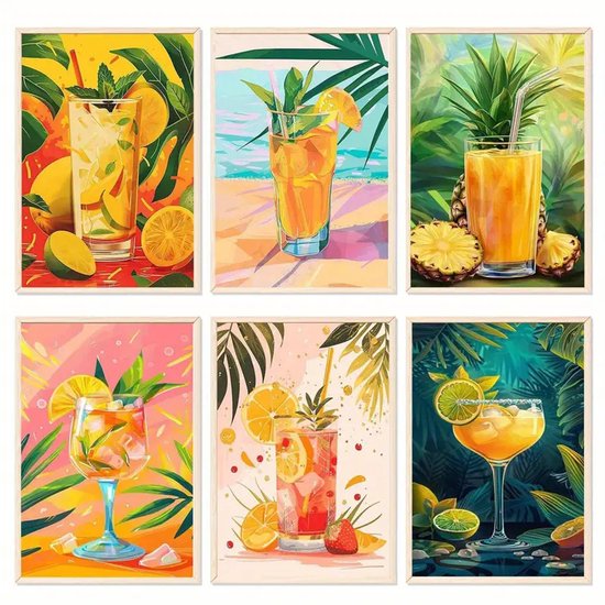 Schilderen op Nummer Cocktail 4