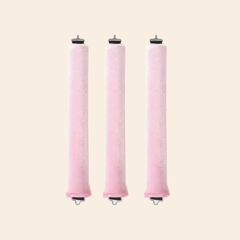 Haarrollers 3 stuks (roze)